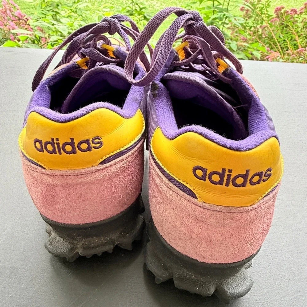 Adidas‎ 2002 Marathon TR Purple Yellow Sneakers Mens 10 Low Top Trail Run Shoes